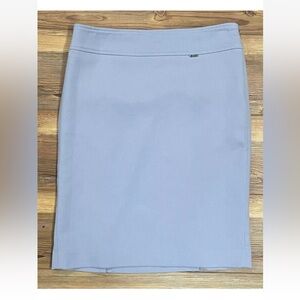 Tahari ASL Light Blue Pencil Skirt Petite Size 2P Lined Excellent Condition